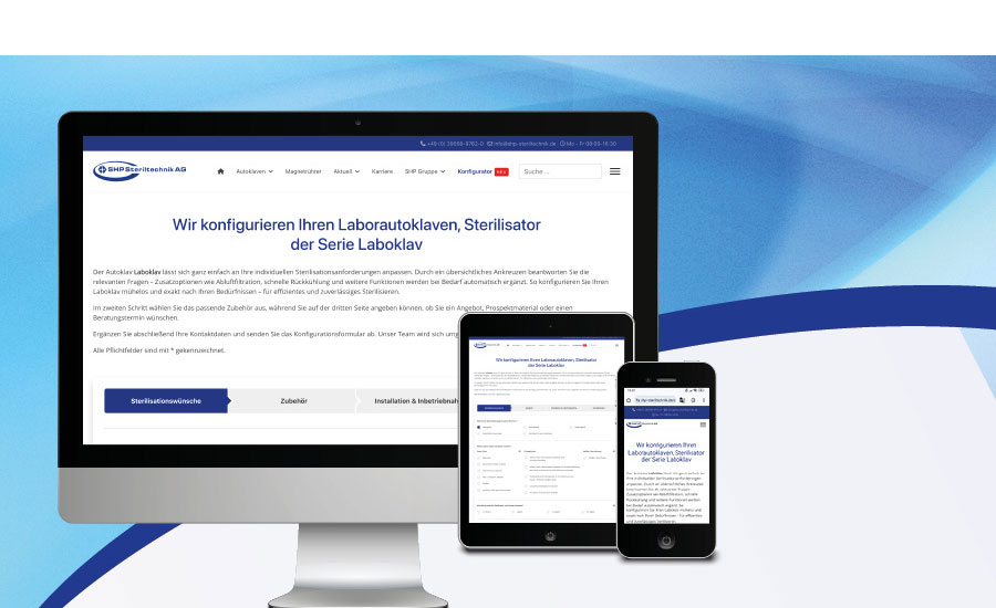 Online configurator voor autoclaven: