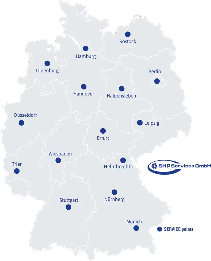 نقاط خدمة شركة SHP-Services GmbH